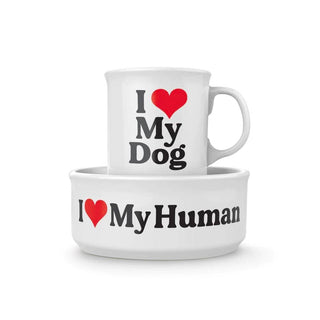 12- Accessories & Gifts ***Howligans - Mug + Dog Bowl - Heart Dog plus size clothing