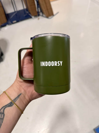 12- Accessories & Gifts ***DOORBUSTER! INDOORSY METAL COFFEE CUP ON OLIVE plus size clothing