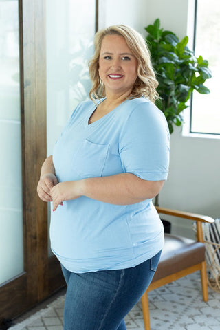 1- ShortSlv/Slvless Tops Pocketful of Perfect- Solid Tees (lots of colors!) plus size clothing