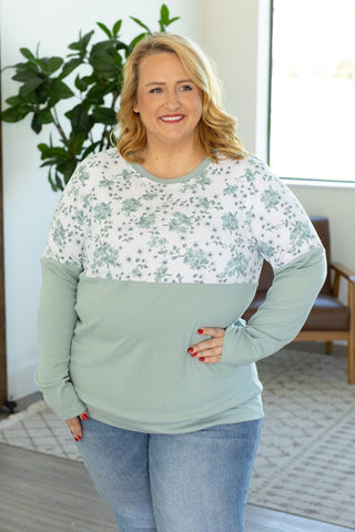 2- Long Sleeve Tops PHC- Triple Stretch Floral Mix Pullovers plus size clothing