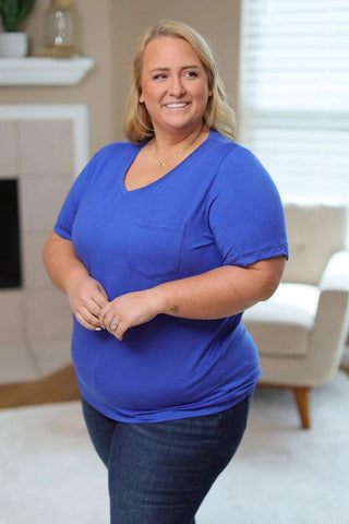 1- ShortSlv/Slvless Tops Pocketful of Perfect- Solid Tees (lots of colors!) plus size clothing