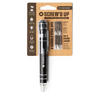 12- Accessories & Gifts *** Screw’d Up 6-in-1 Mini LED Screwdriver plus size clothing