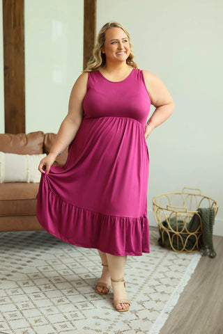 11- Dress/Romp/Jump Lennon Tiered Midi Dress (lots of colors!) plus size clothing