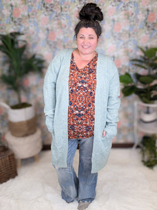 4- Overlayer Tops Kensington Cozy Sweater Cardigan w/Pockets (3 Colors) plus size clothing