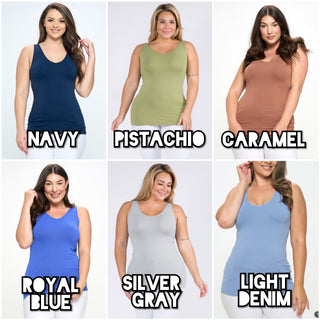 Reversible Wide Strap Long Tank (TONS OF COLORS!)