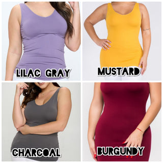 Reversible Wide Strap Long Tank (TONS OF COLORS!)