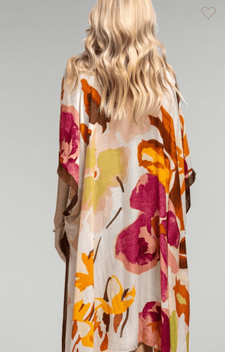 KIMONO Alaia Fall Watercolor Floral Kimono