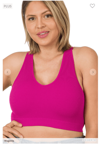 Remy Ribbed V-Neck Brami/Bralette (LOTS OF COLORS!)