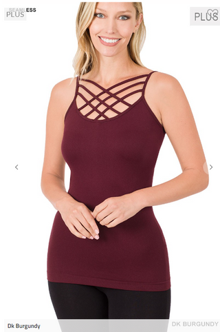 Vivian Seamless Strappy Cami (lots of colors)