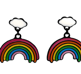 12- Accessories & Gifts SALE- After the Storm Rainbow Earrings plus size clothing