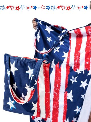SALE- 2 In 1 USA Bag and Towel
