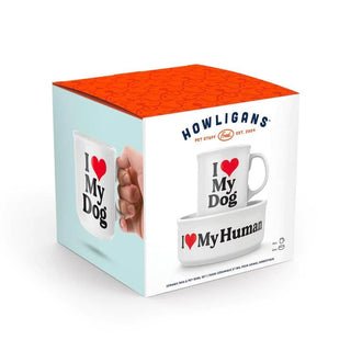 12- Accessories & Gifts ***Howligans - Mug + Dog Bowl - Heart Dog plus size clothing