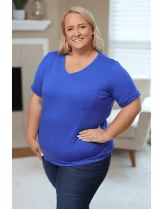 1- ShortSlv/Slvless Tops Pocketful of Perfect- Solid Tees (lots of colors!) plus size clothing