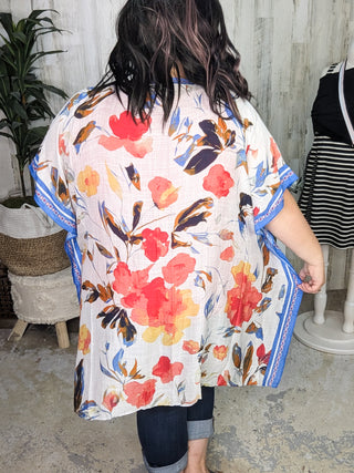 Everly Watercolor Floral Kaftan
