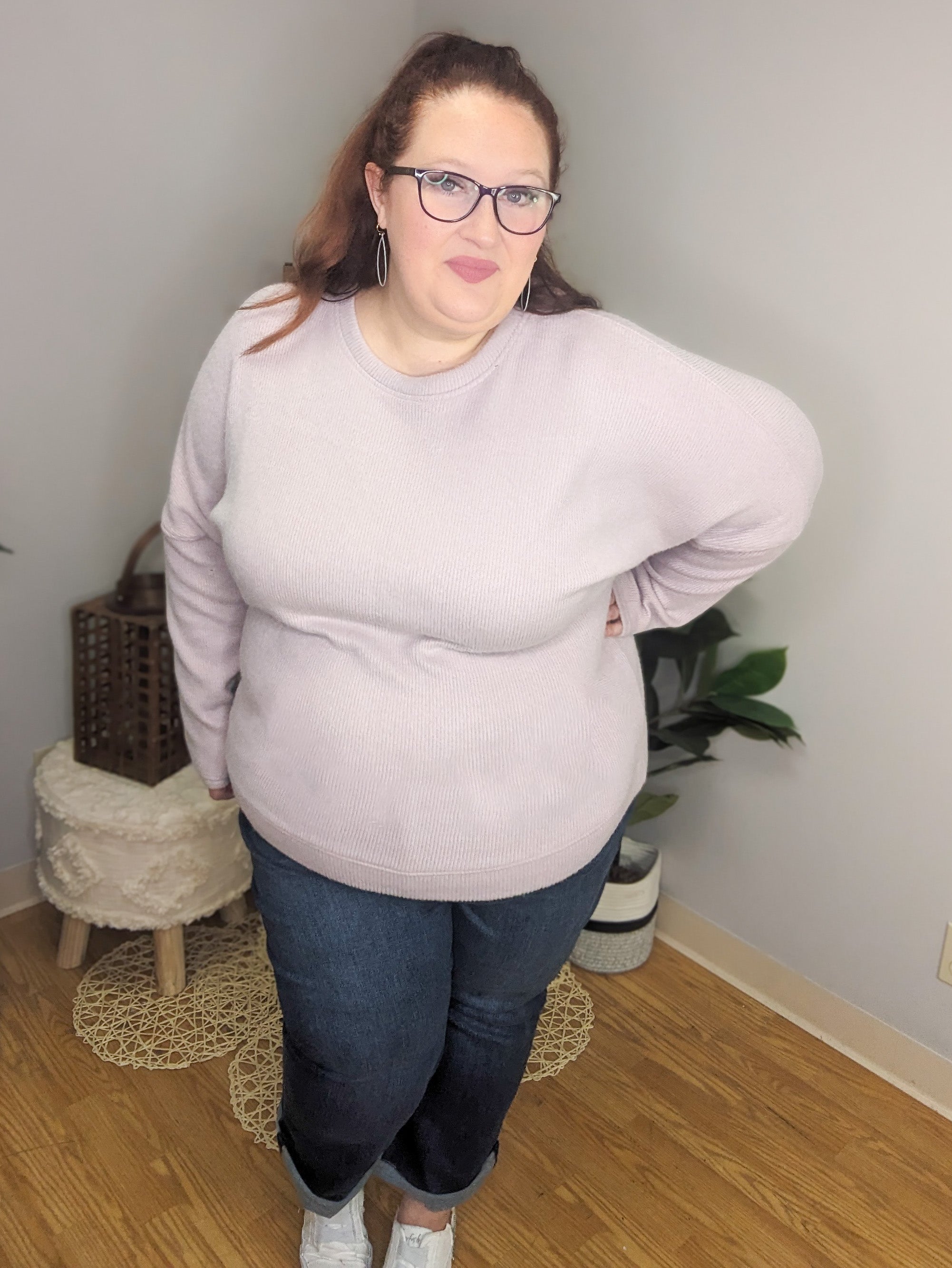 Brushed Cozy Pullover w/Thumbholes (2 colors) – Stacked - A Plus Size  Boutique