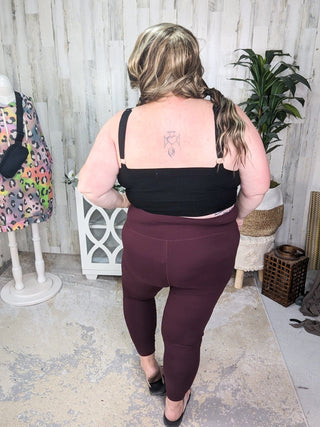 Plus Size "No Crotch Seam" Butter Leggings in Solids