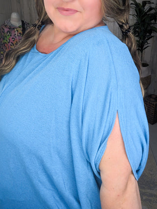 Grace Slouchy Dolman Sleeve Scoopneck Top (2 colors)