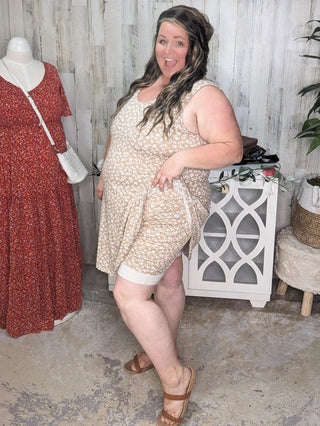 11- Dress/Romp/Jump SALE- Odette Scoopneck Tank Dress w/Built in Shorts (4 COLORS!) plus size clothing